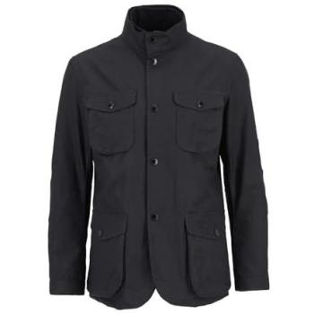 Barbour XL Gewachste Baumwolljacke in Schwarz – Regular Fit (Herren)