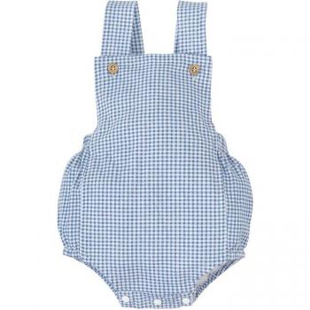 BABIDÚ Peto Infantil de Cuadros 100% Algodón