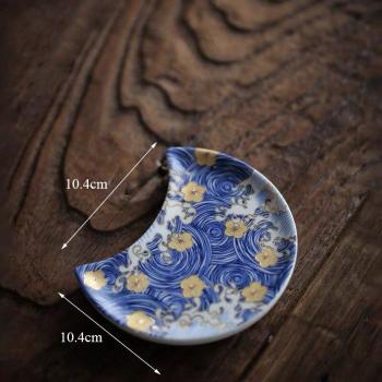 Emaille Teetasse handgemacht mit Filter und Deckel