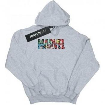 Boys' White Marvel Character Hoodie