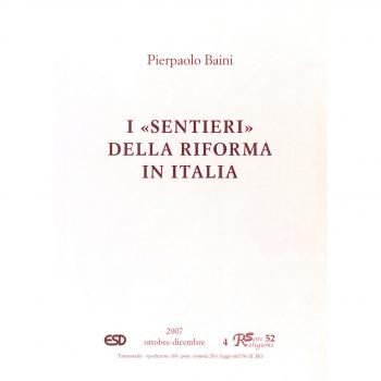 I sentieri della riforma in Italia