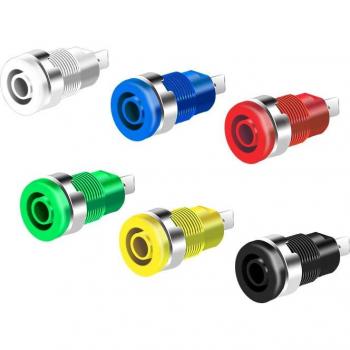 Fiche Banane 4 mm – Multimètre, 5 pièces, 5 couleurs