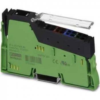 PHOENIX CONTACT IB IL 24 PWR IN/2-F-PAC Inline-Einspeiseklemme, komplett mit Zubehör (Anschlussstecker und Beschriftungsfeld), 24 V DC, mit Sicherung (Main