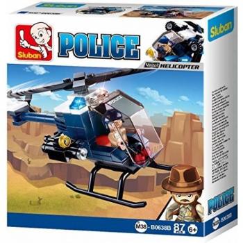 Hélicoptère de police Sluban, Modèle M38‑B0638B II – Pack multicolores