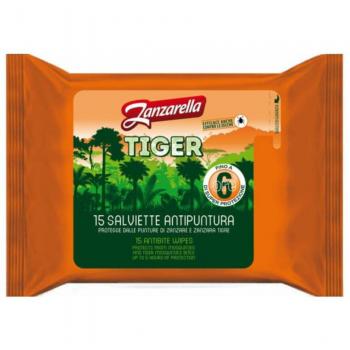 Zanzarella Tiger Anti Puntura 15 Salviette
