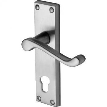 Lever Handle, Rose Diameter, Satin Chrome – Malvern PR648‑SC