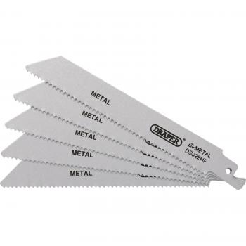 Draper Bi-Metal Reciprocating Saw Blades 150mm Pack of 5