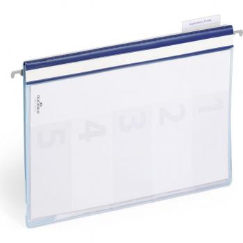 DURABLE Hefter Organisationshefter A4 Hartfolie mit Reiter blau