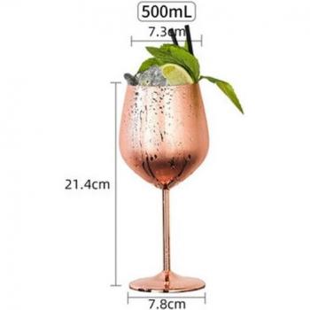 Rose Gold Goblets for Juice and Wine 400ml