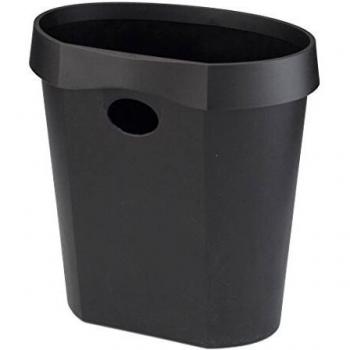 Avery Waste Bin Plastic Oval 18 Litre Black