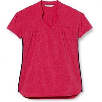VAUDE Blusa Ibrida Turifo Donna, Rosso (Crimson Red 977)
