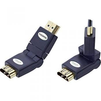 Inakustik Rotierbarer HDMI Winkeladapter 360° in Schwarz