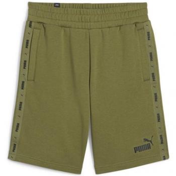 Puma Ess+ 9″ Olive Green Male Athletic Shorts