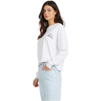 Quiksilver Womens Oversized Crop Langarmshirt in Weiß