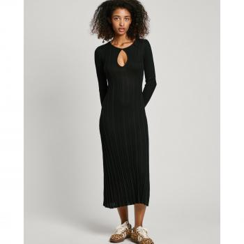 Pepe Jeans – Robe pull femme Natasha noir L, polyester