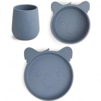 Set Pappa Judi Koala 3 Pezzi in Silicone, Bering Sea