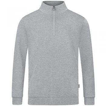 JAKO Herren Trainingsziptop Organic Hellgrau Meliert 2XL