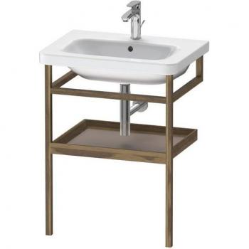 Duravit DuraStyle Handtuchhalter, 59x44 cm, mit Ablage in basalt matt/Nussbaum