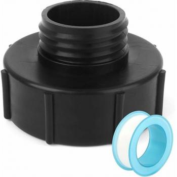 Connecteur IBC S100x8/S60x6 à robinet de cuve 1000 L, protection PTFE