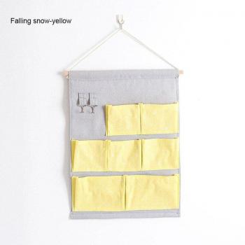 Linen Pattern Hanging Wardrobe Organizer
