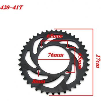 420 Kette Kettenrad 41 Zähne 76mm Zentrum für Schmutz Fahrrad