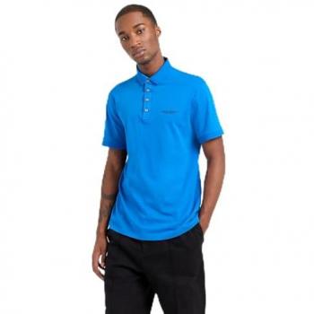 Armani Exchange Herren Poloshirt – Baumwoll-Slimfit, blau