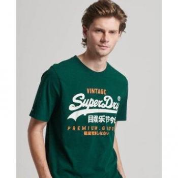 Camiseta de algodón Superdry Heritage M1011747A
