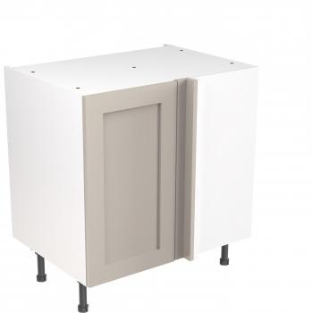 Flatpack Corner Base Unit Shaker Ultra Matt Light Grey 800mm