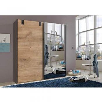 Armoire PEGANE Porte Glissante Chêne