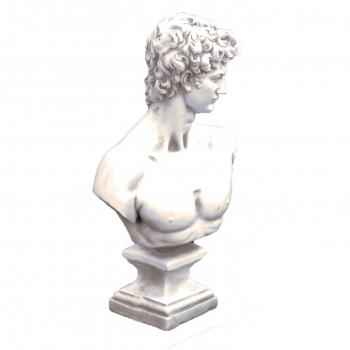 White Stone David Statue – Classic Edition