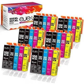 Ejet Cartucce d'inchiostro compatibili PGI-550XL CLI-551XL per Canon