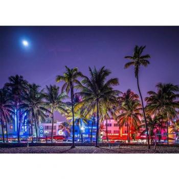 Papermoon Fototapete »Sonnenuntergang in Miami«