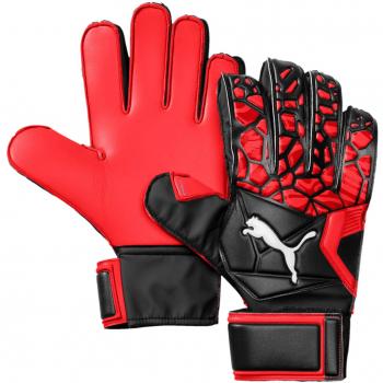 PUMA Future Grip 19.4 Rote Blitz-Torwarthandschuhe – Schwarz/Weiß, EU-Größe 8
