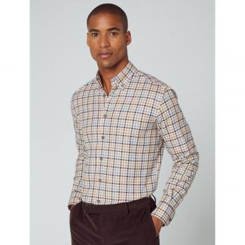 Camicia A Maniche Lunghe Gingham 2XL Hackett