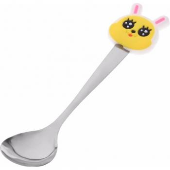 Cuchara de café en forma de delfín, acero inoxidable, para postres, 1 ud