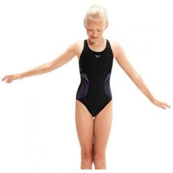 Speedo PlasTisol Outfit Ragazza 5-6 Anni Nero Rosa