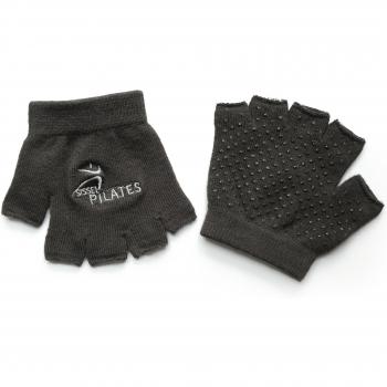SISSEL Uni Fitnesshandschuhe Pilates – Dunkelgrau/Schwarz