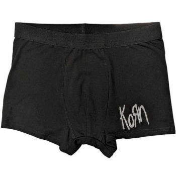Korn Logo Boxer Shorts Black Small