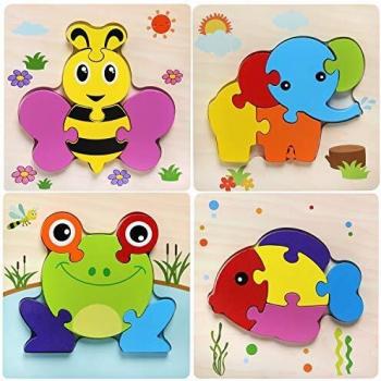 Puzzle Legno Educativo 1-4 Anni