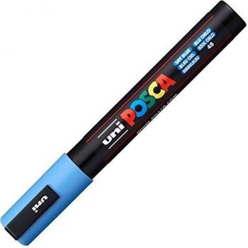 PC-5M Himmelblau Marker von uni-ball, mittlere Rundspitze