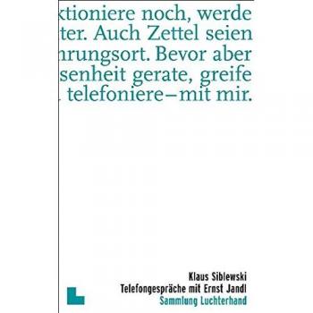 Klaus Siblewski Telefongespräche Mit Ernst Jandl: Originalausgabe