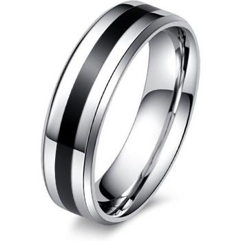 Boda Masculina Anillo Negro