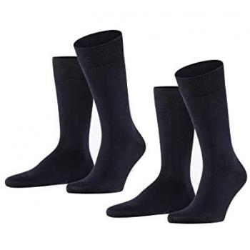 FALKE Happy, calcetines para hombre, paquete de 2, cortos, algodón, talla 39-42