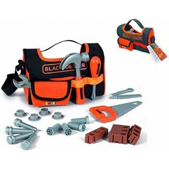 SMOBY Black + Decker Caisse a Outils Tissu + 4 Acs