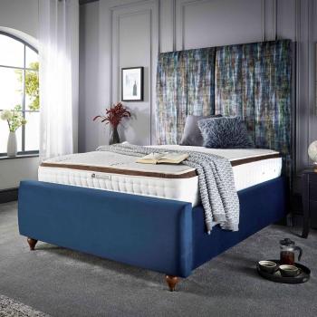 Lucia Design King Velvet Bed Frame