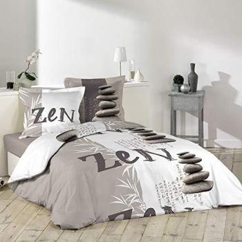 3tlg. Zen Bettwäsche Baumwolle 240x220 cm 1641550