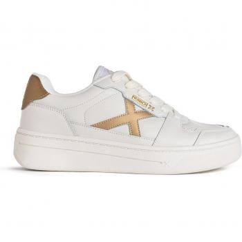 Sneakers Munich Point 04 bianco marrone donna