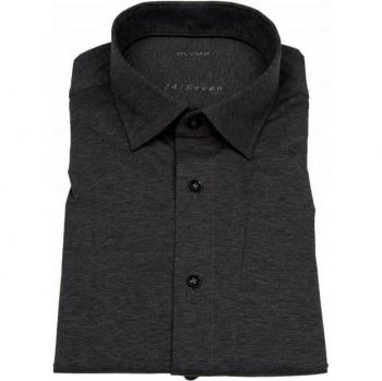 OLYMP Herren Hemd Grau Jersey