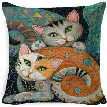 Funda de cojín lino Gustav Klimt