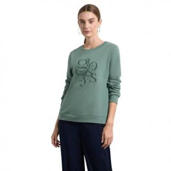 Damen Sweatshirt STREET ONE mit Rundhalsausschnitt in Grün